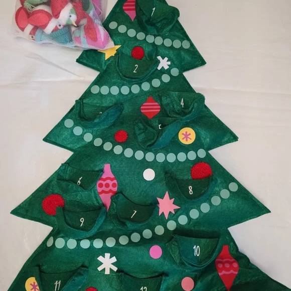 2022 Wondershop 12ct Mini Fabric Bird Advent Calendar Felt Christmas Holiday - Picture 2 of 7